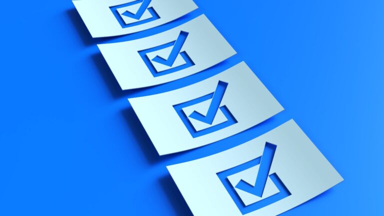 Illustration of a checklist representing BPC project planning and requirements