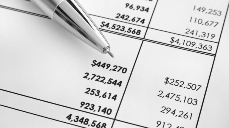 Example of a cash flow statement showing operating, investing, and financing activities with corresponding inflows and outflows