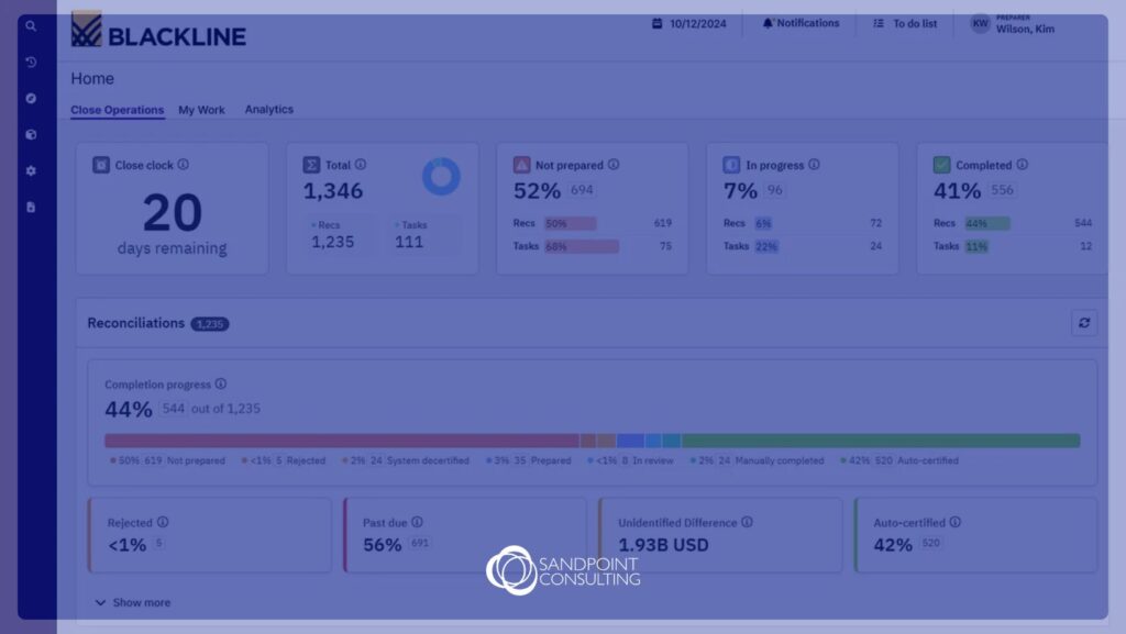 BlackLine account reconciliation software replaces spreadsheet-based reconciliations with a centralized, automated, and auditable process.
